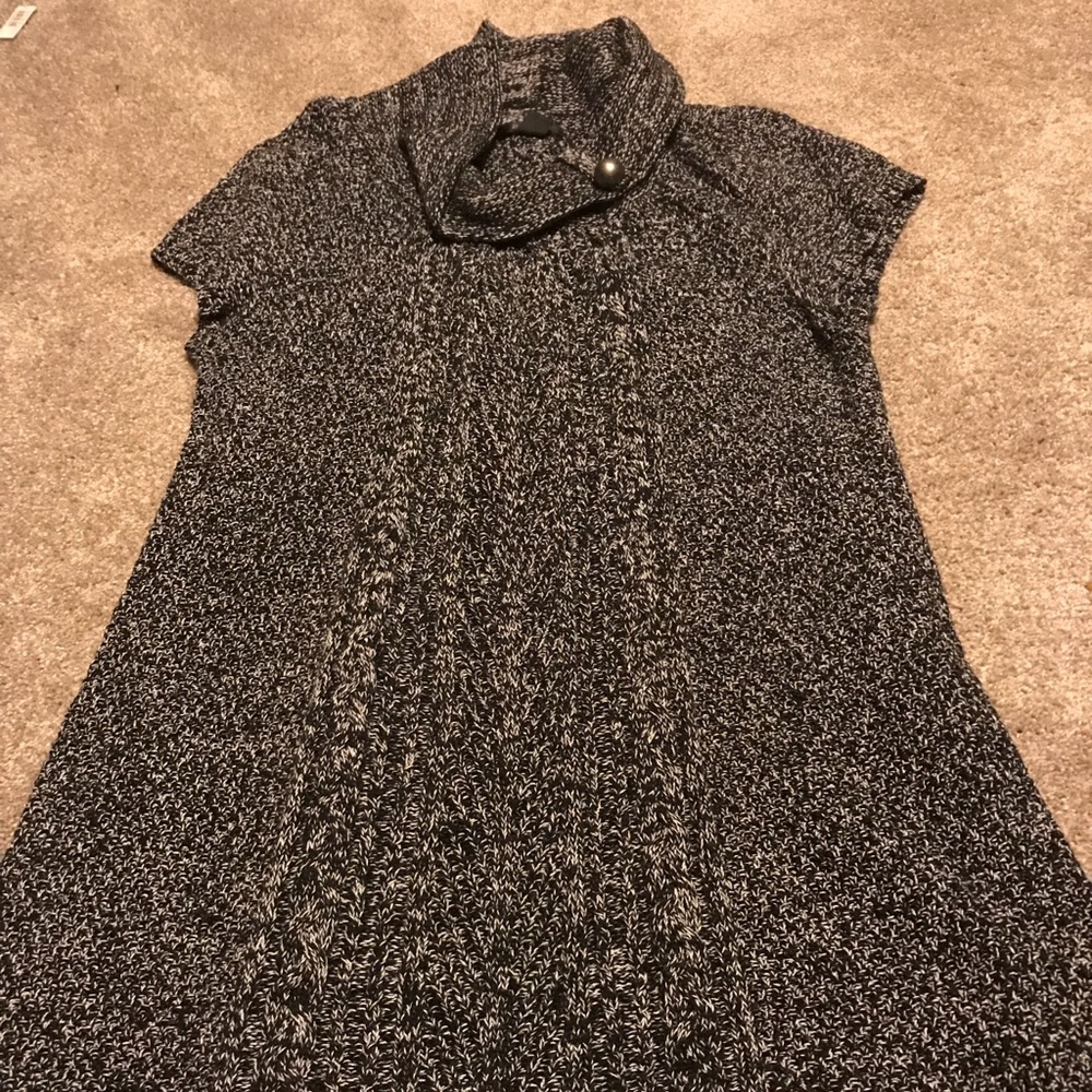 Short sleeve sweater dress